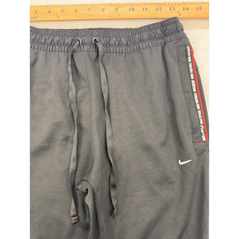 Nike F.C. Joggers Women M‎ Black Zip Ankle Pockets Drawstring Soccer DC9067-010